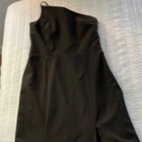 Amsale "Sloan" Bridesmaid Dress_Black, Size 12 - Picture 3 of 6